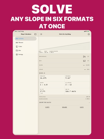 Slope Calculator - Precise AI iPad screenshot