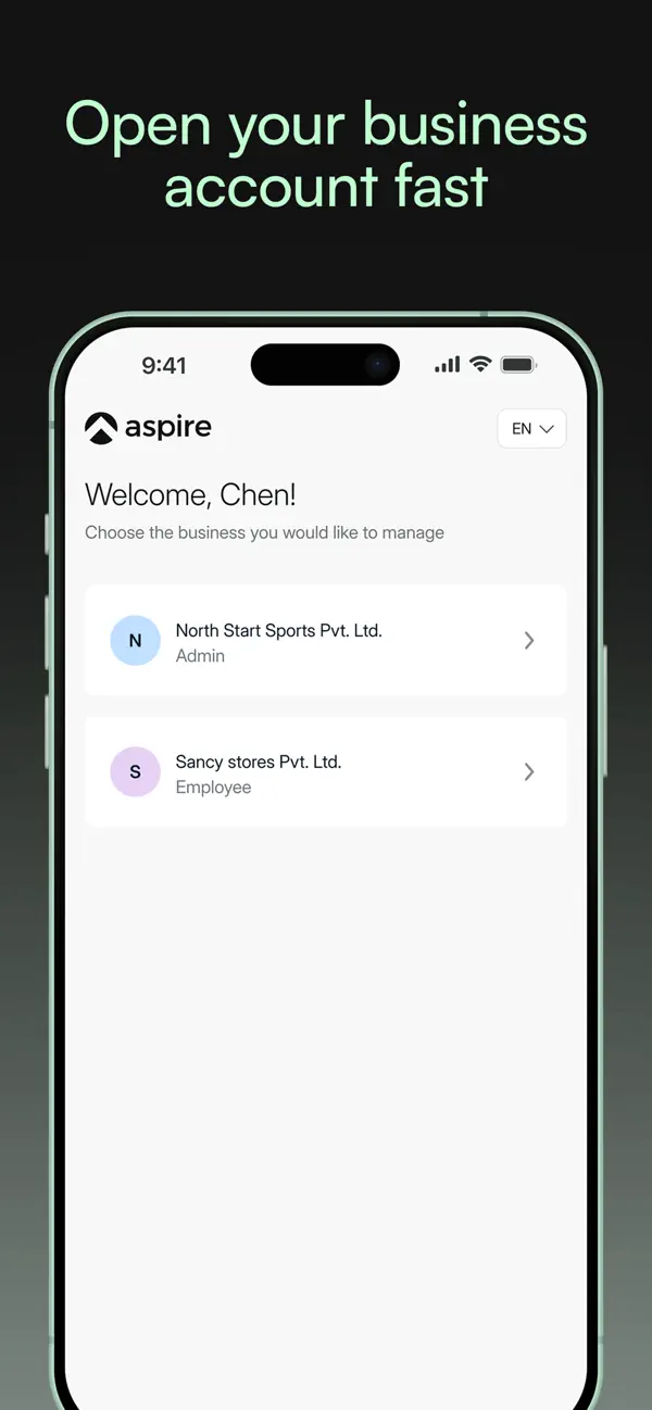 Screenshot #2 pour Aspire Business Account & Card
