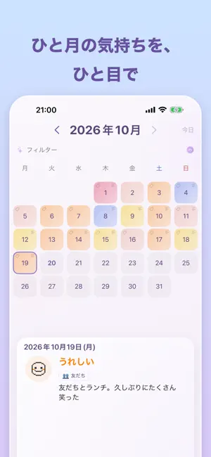 毎日の感情日記 - EmotionLog screenshot 4