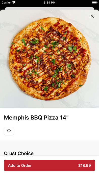 Mondo Pizza To Go iPhone screenshot 3 - Food & Drink app