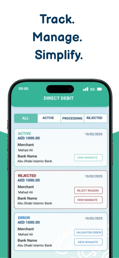Direct Debit System - Finance App | MWM
