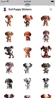 evil puppy stickers iphone screenshot 2