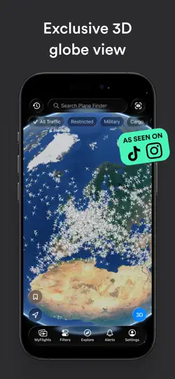 Capture d'écran de Plane Finder ⁃ Flight Tracker sur iPhone 4