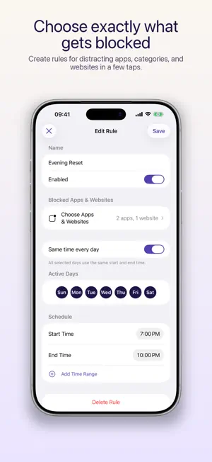 Downtime: Focus App Blocker screenshot 2