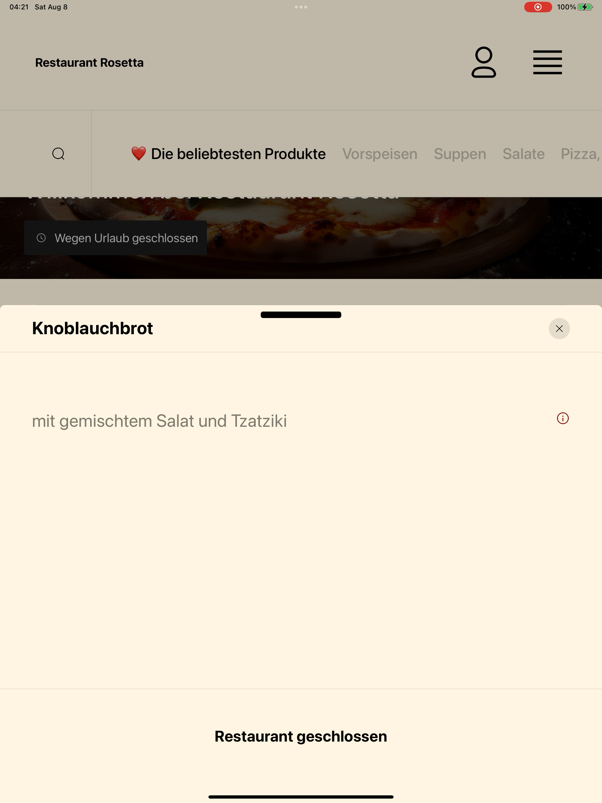 Restaurant Rosetta screenshot 16