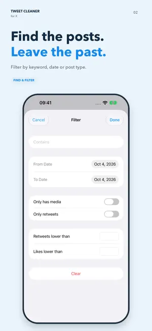 Tweet Cleaner for X screenshot 2