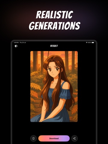 AI Anime Generator - Tokari iPad screenshot