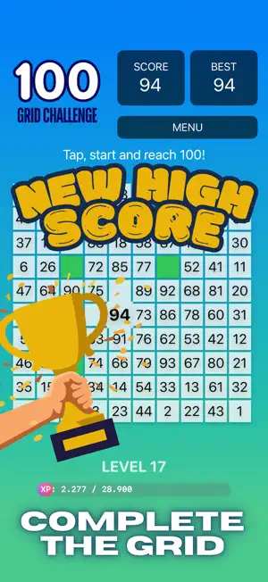 100 Grid Challenge screenshot 2
