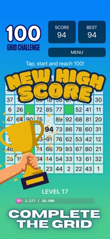 100 Grid Challenge screenshot