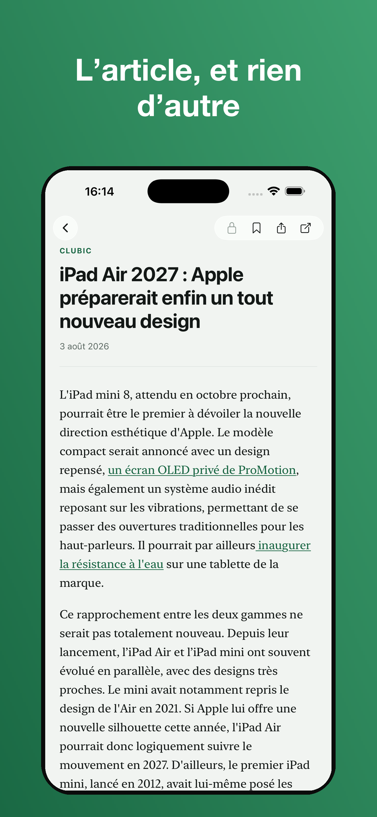 Esentza : lecteur de flux RSS screenshot 4