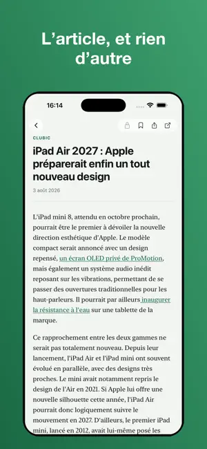 Esentza : lecteur de flux RSS screenshot 4