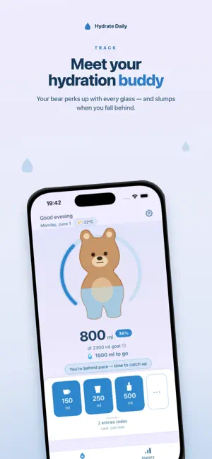 Hydrate Daily - Water Tracker screenshot 1