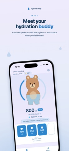 Hydrate Daily - Water Tracker Screenshot 1 of 5