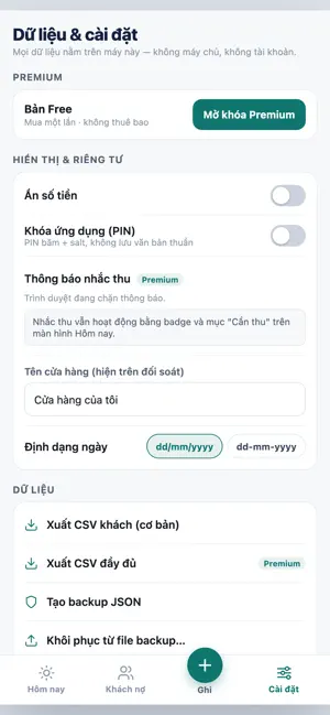 Sổ Nợ Hôm Nay screenshot 3