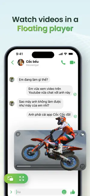 Cốc Cốc: Web Browser & Adblock iPhone screenshot 4
