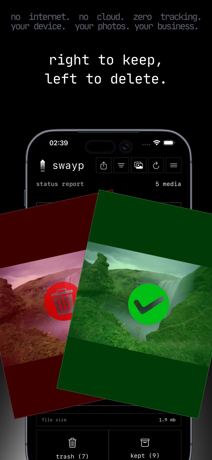 swayp - gallery cleaner iphone screenshot 2