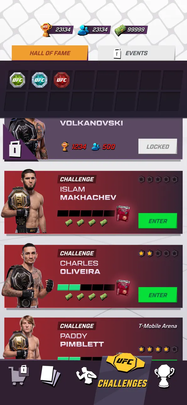 UFC: KO! iOS Mod IPA screenshot 2 - iOS game interface
