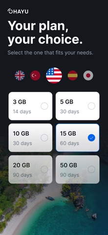 Ohayu: eSIM Travel & Data Plan screenshot
