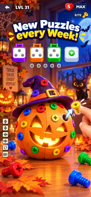 Screwdoku - 3D Screw Sort screenshot 3