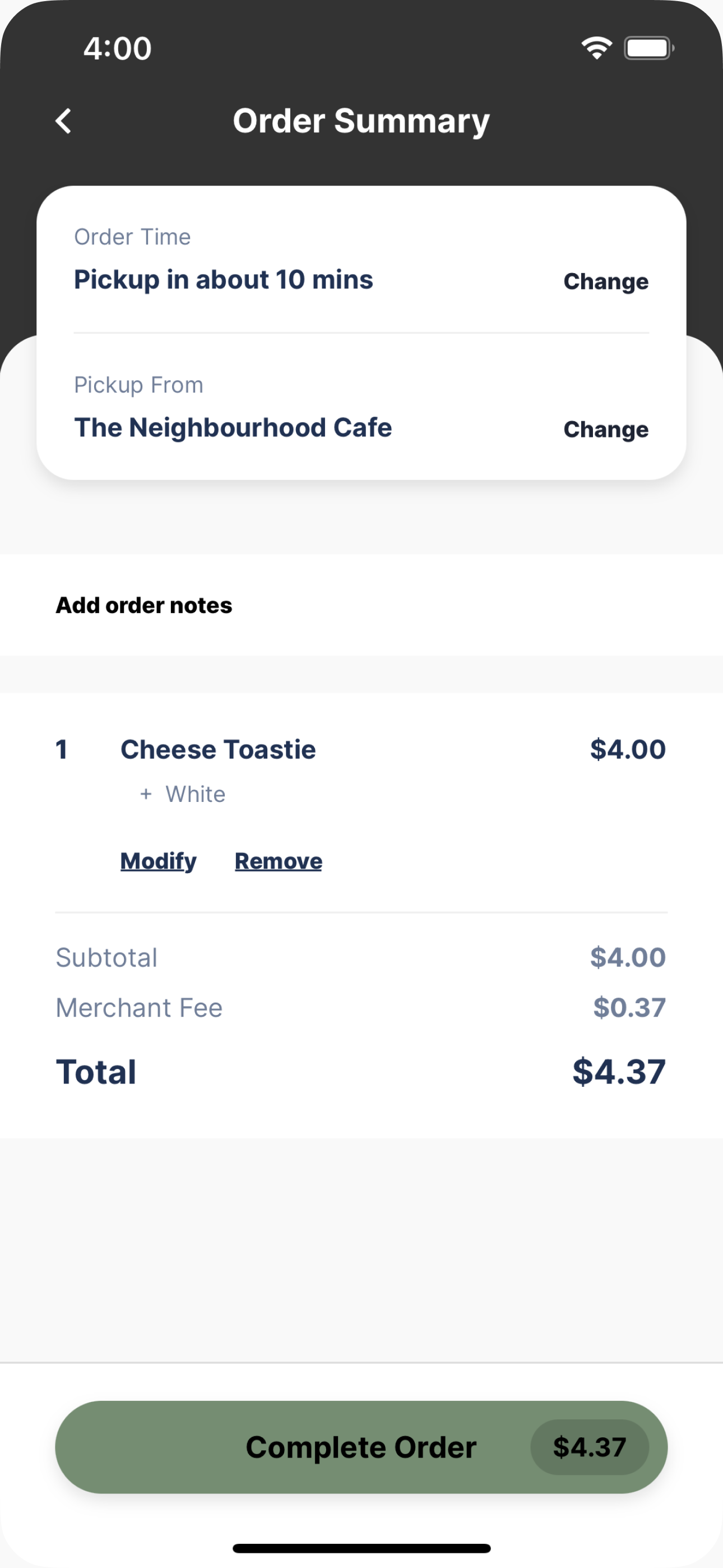 The Neighbourhood Cafe screenshot 3