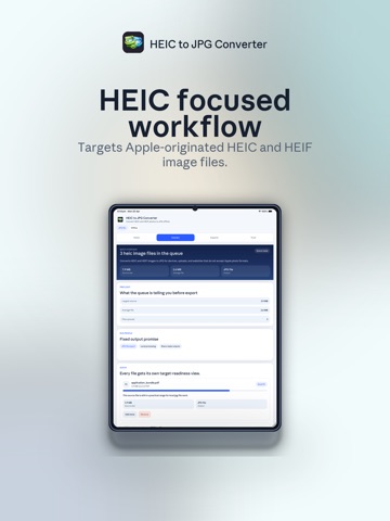 HEIC to JPG Converter iPad screenshot