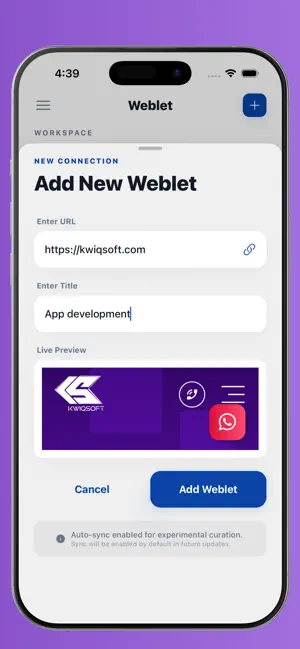 Weblet: Websites as Apps screenshot 4