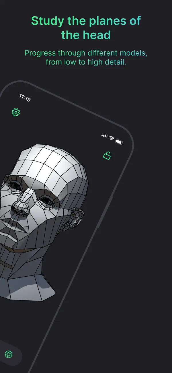 #2. Head Model Studio - Art Study (iOS) Av: Wes Castain