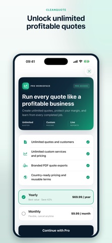 CleanQuote: Cleaning Estimates iPhone screenshot