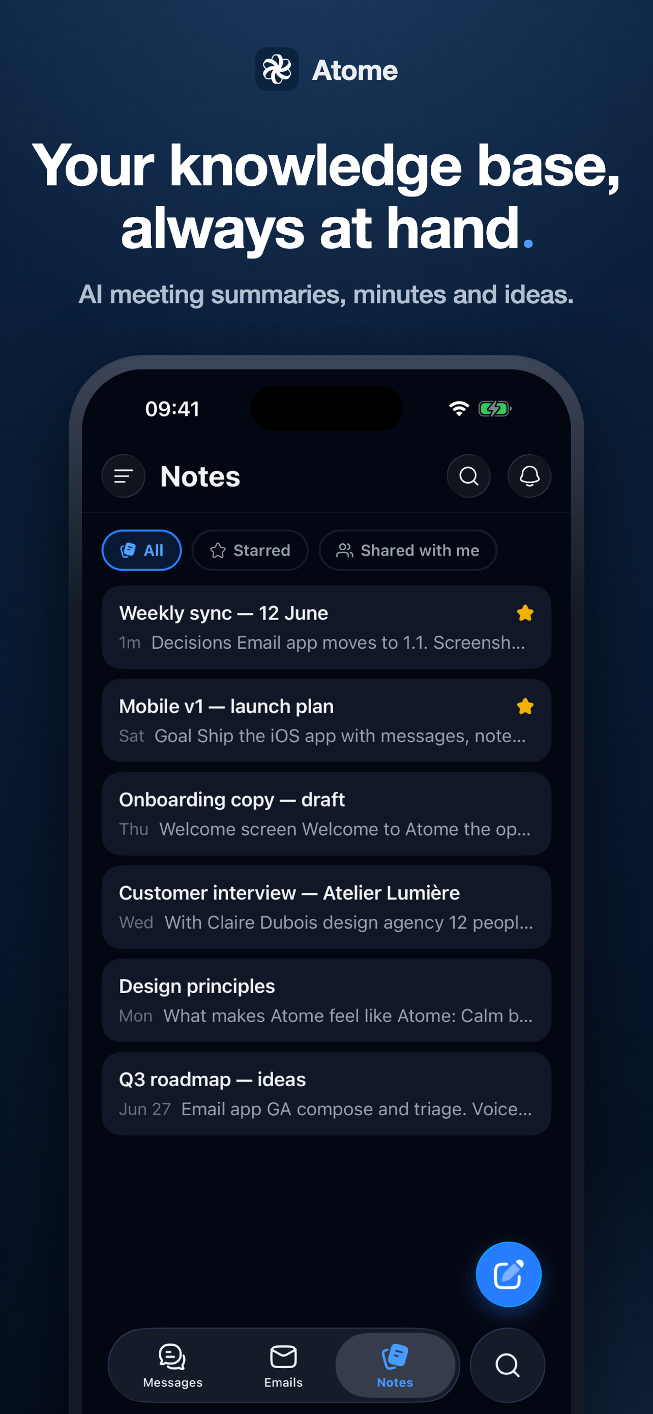 Atome - AI Workspace screenshot 4