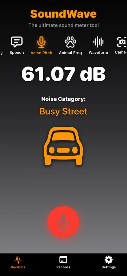 Screenshot 6 di 6 di SoundWavesDetector