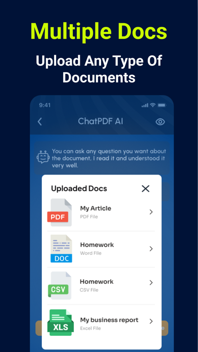ChatPDF AI Docs Summary Screenshot