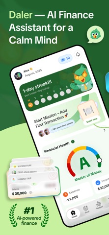 Daler: AI Finance Assistant iPhone screenshot