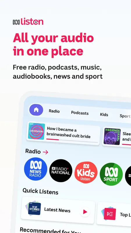 ABC listen: Radio & Podcasts screenshot 1 of 10