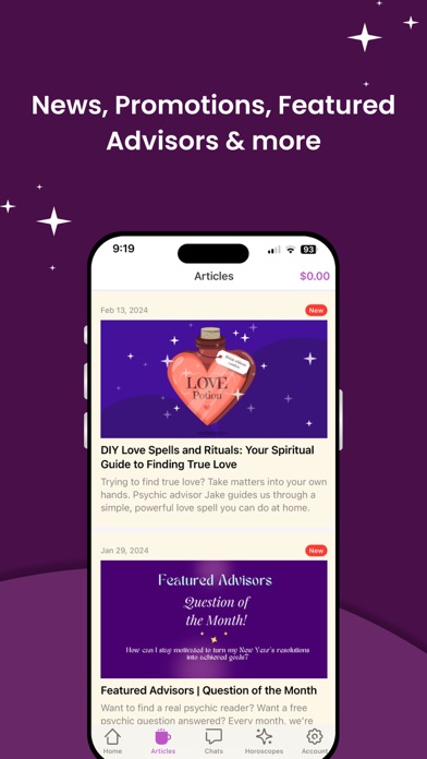 Zodiac Psychics: Tarot Reading Screenshot