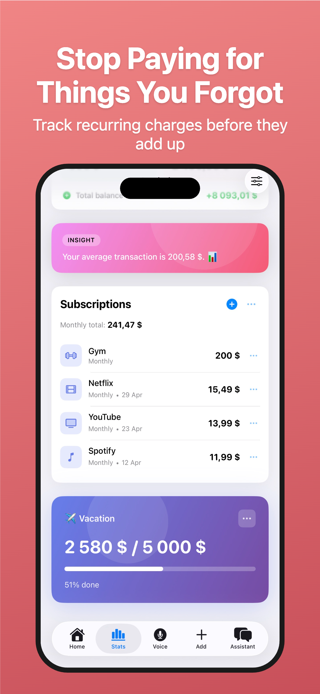 Money Vault: Expense Tracker