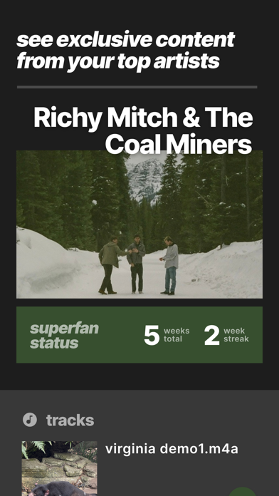 Screenshot #5 for Superfan, the social music app