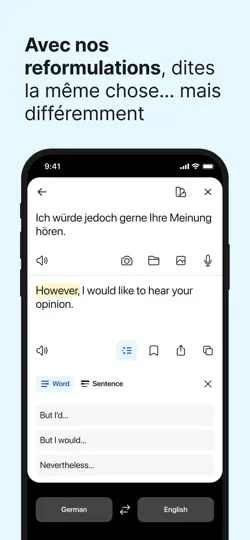 Capture d'écran de DeepL For Intune sur iPhone 4