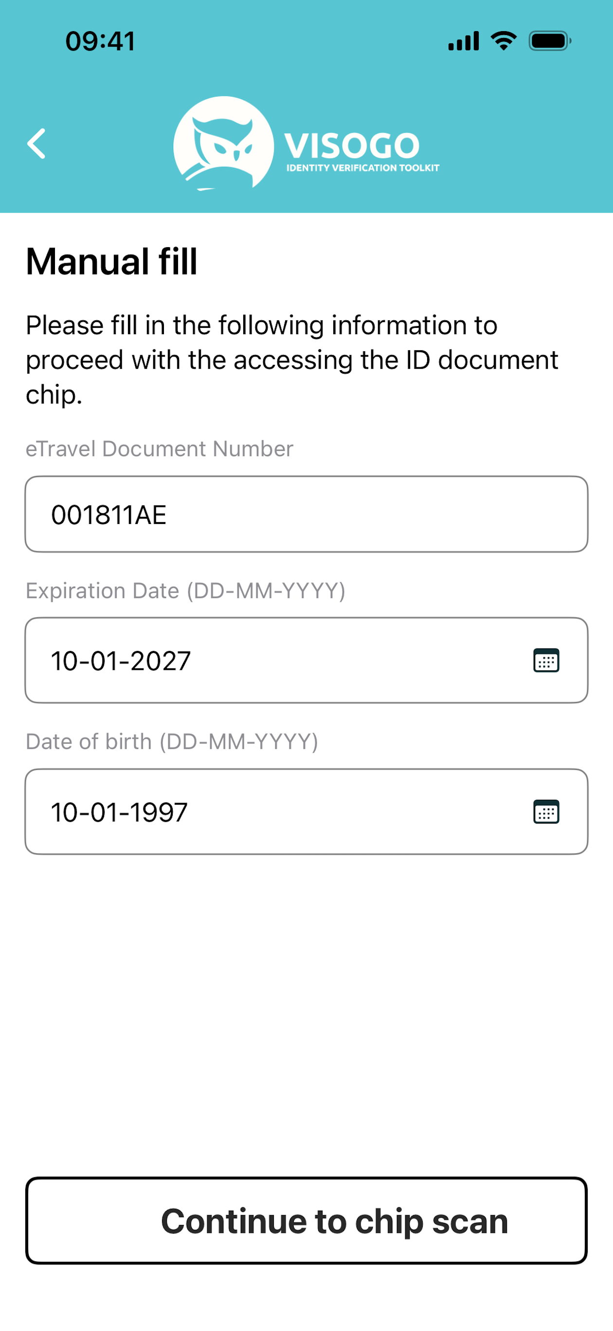 VisoGo (eID document reader) screenshot 4