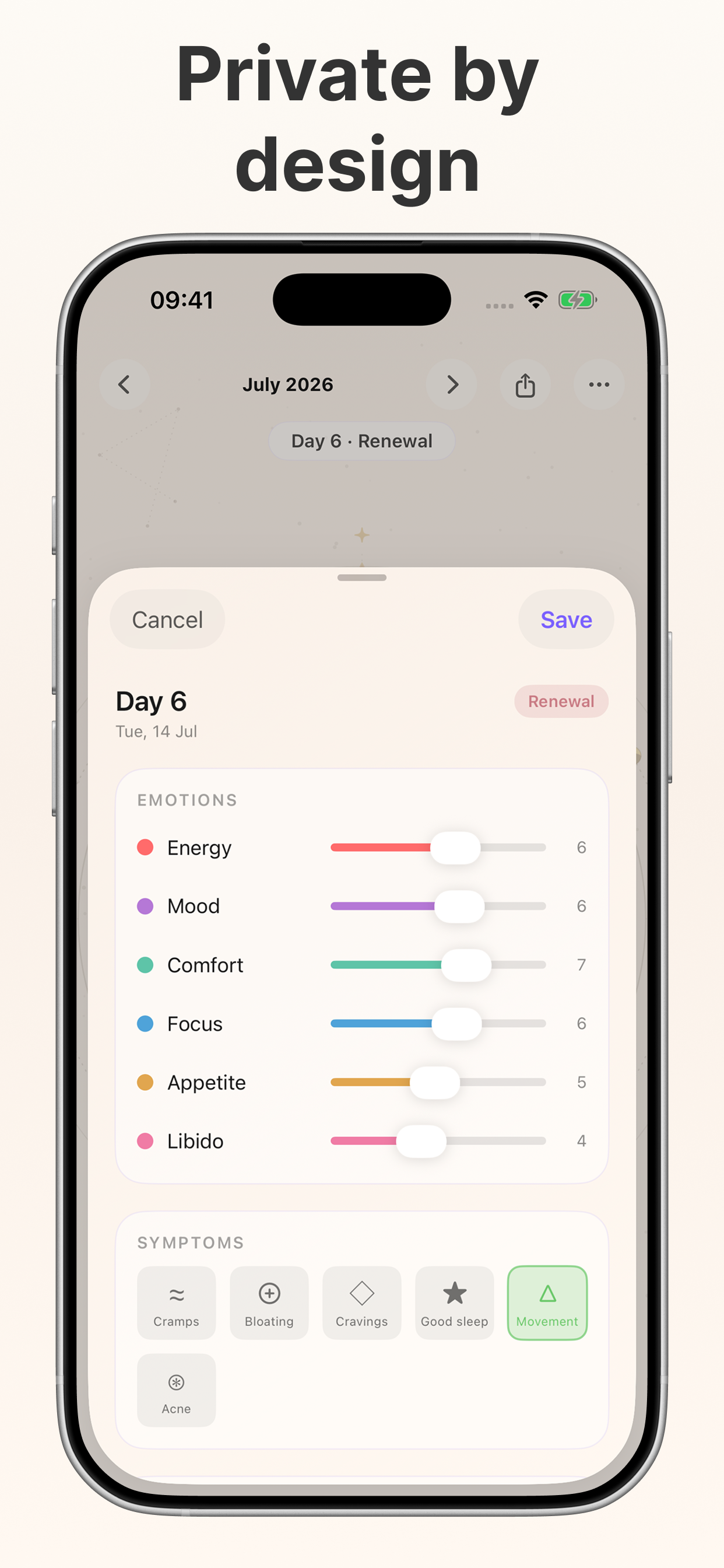 Moonwave: Period Tracker screenshot 2