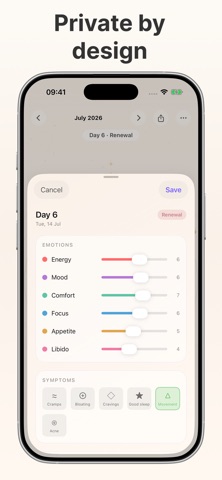 Moonwave: Period Tracker screenshot