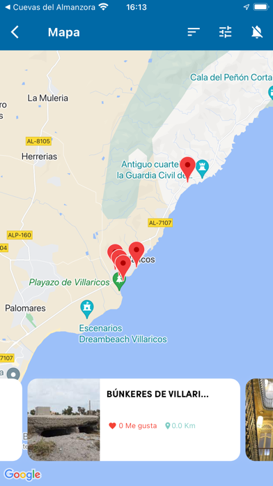Cuevas del Almanzora App Screenshot