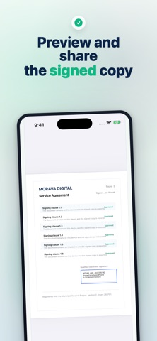 Sign PDF by Certificate iPhone screenshot