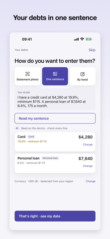 Debtless: Debt-Free by When screenshot 5