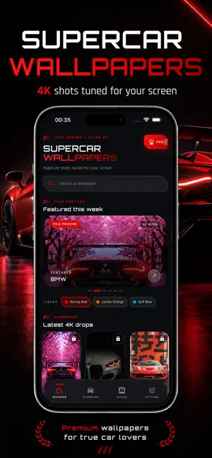 Supercar Wallpapers 4K screenshot 1