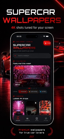 Supercar Wallpapers 4K iPhone screenshot