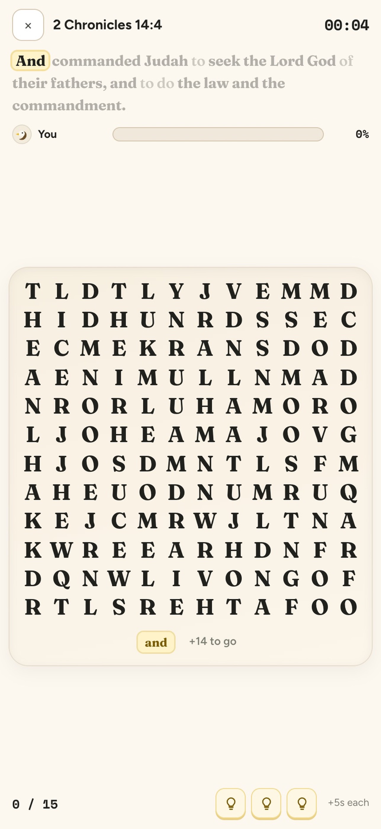 Screenshot 3 of Bible Word Search Showdown