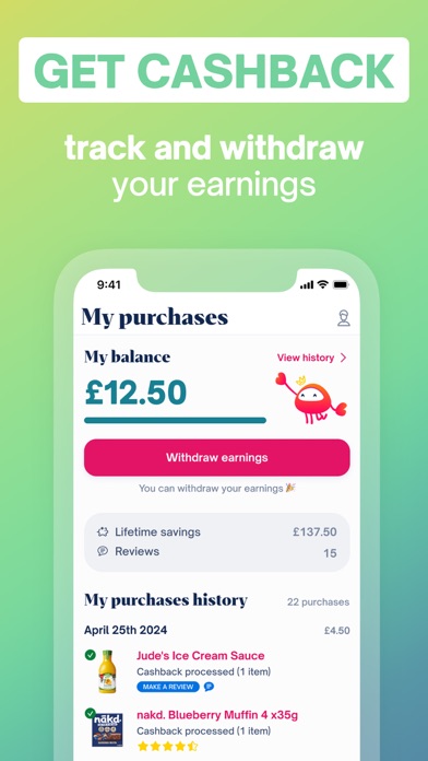 Shopmium Earn Grocery Cashback Screenshot