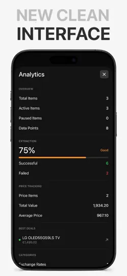 Screenshot von ValueVue - Price Tracker auf dem iPhone 3