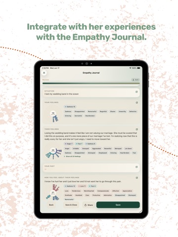 T30 Trust Recovery Journal iPad screenshot