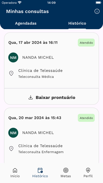 Salvia Saúde Corporativa Screenshot